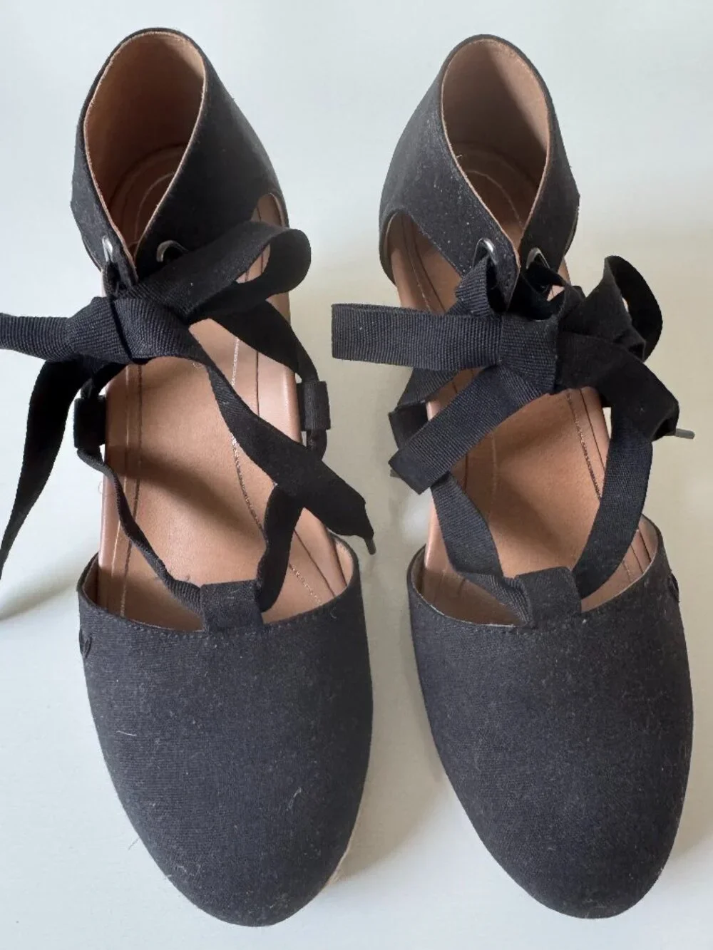 Vionic Espadrille Wedge Sandal Black Size 8